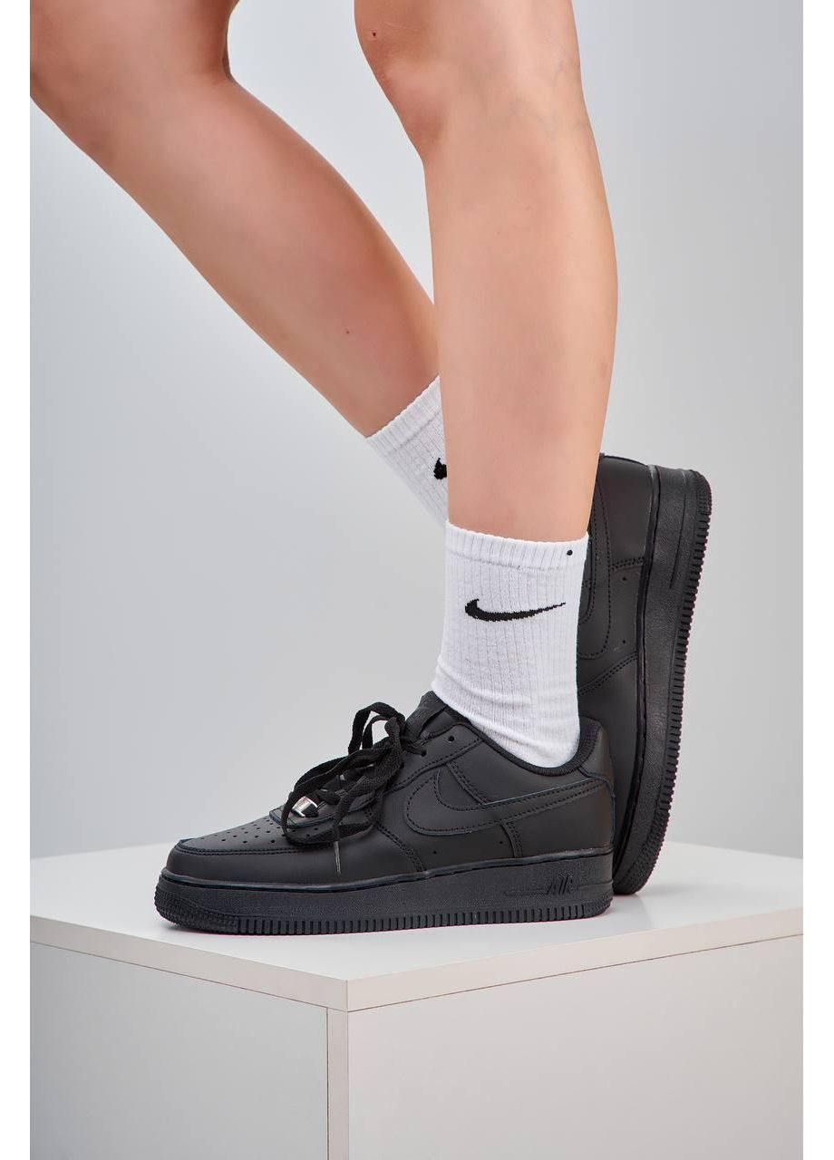 Жіночі кросівки Nike Air Force 1 Low 07 Premium Black CW2288 чорні демісезони (366337454)
