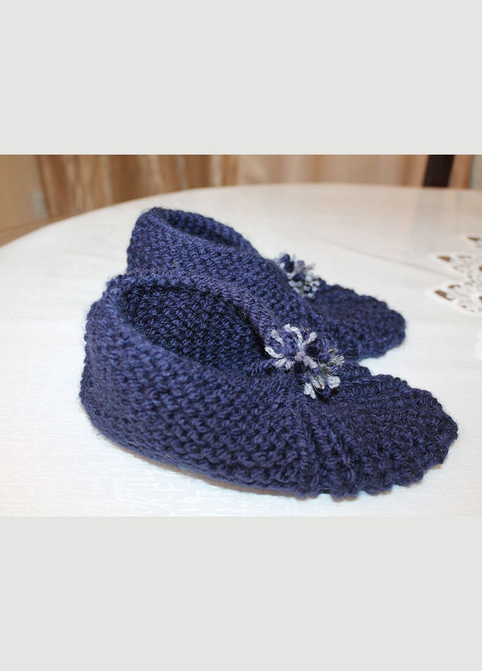 Тапочки домашні, в’язані, хендмейд, Україна (розмір 37-38) Ярослав (356518861)