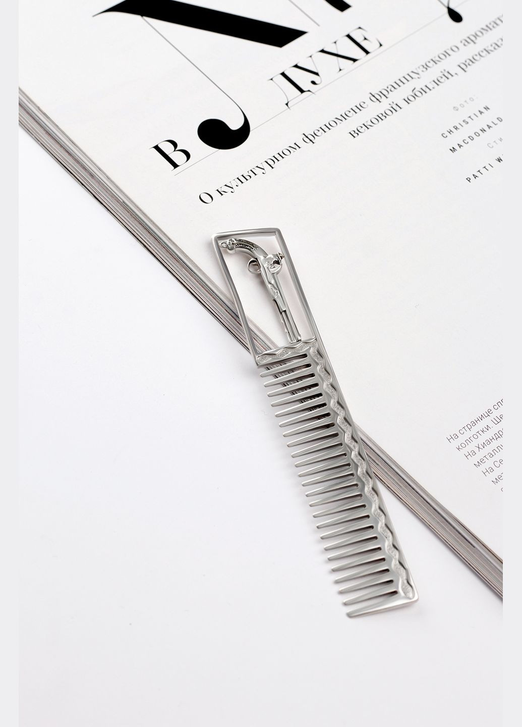 Срібний гребінець Пістолет (9302) IRIJ (340334023)