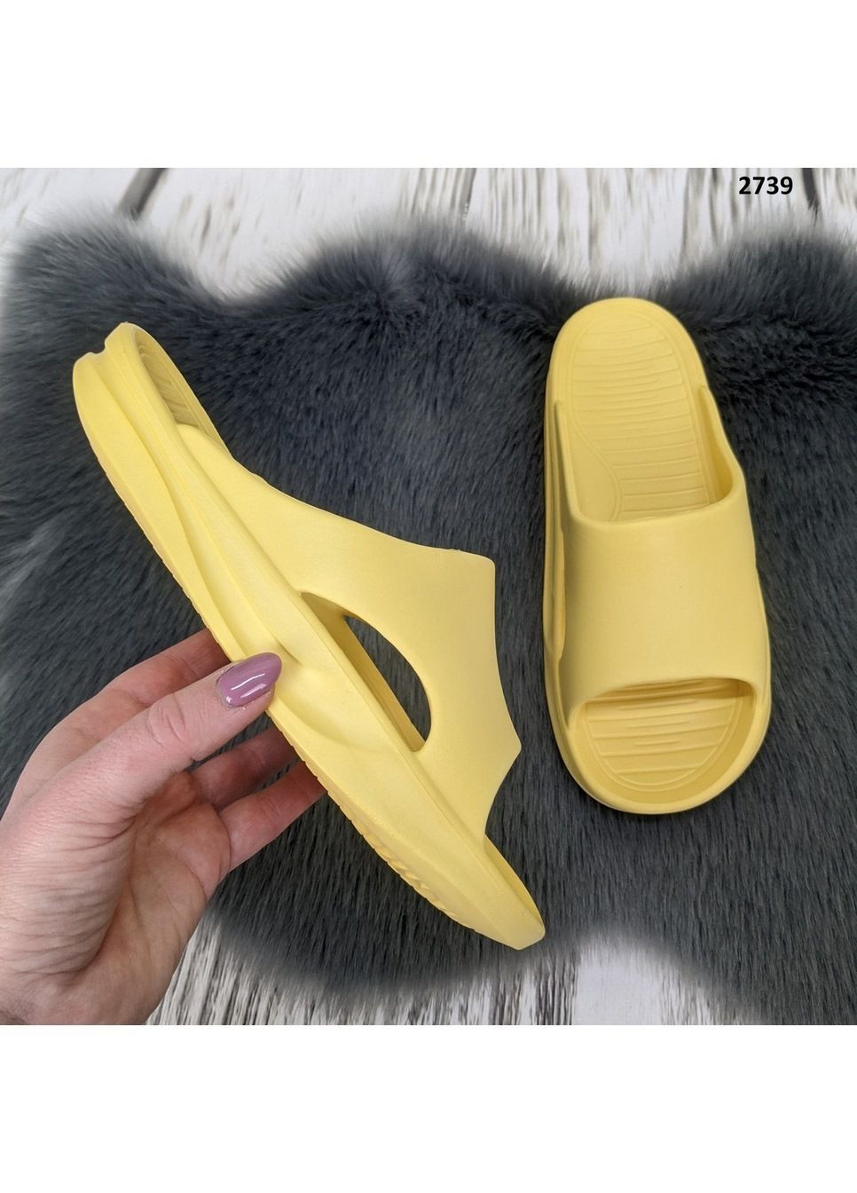 Желтые шлепанцы женские Fashion