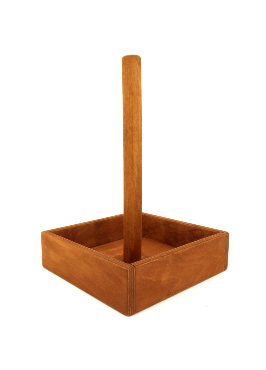 Тримач для паперових рушників з дерева Луїз шафран (ДКП-000506) No Brand (327849054)