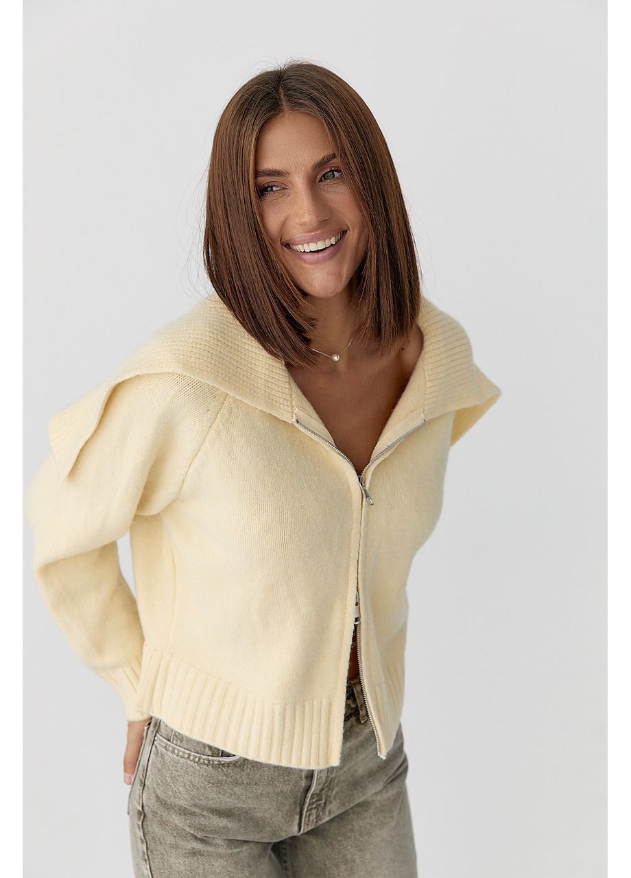 Бежевый демисезонный кардиган Lurex