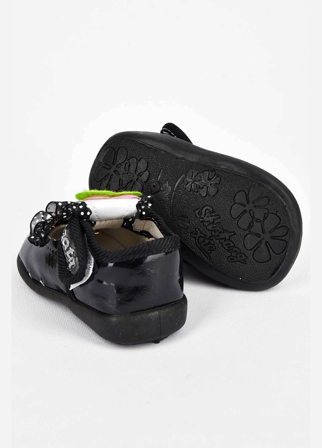 Черные пинетки детские черного цвета Let's Shop