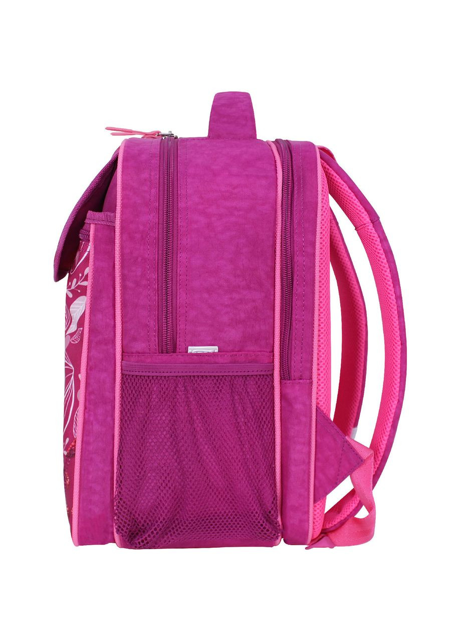 Шкільний ортопедичний рюкзак Відмінник 20 л світловідбивна стрічка 143 малиновий 899 (0058070) Bagland (298567815)