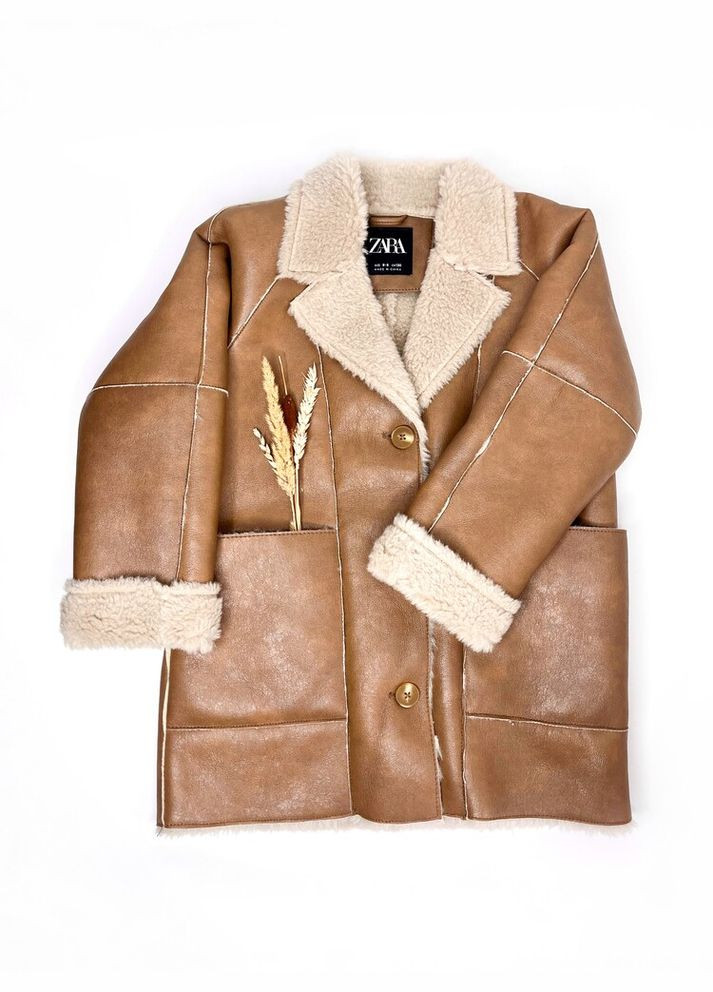 Дублянка 134 см коричневий артикул Л770 Zara (316656230)