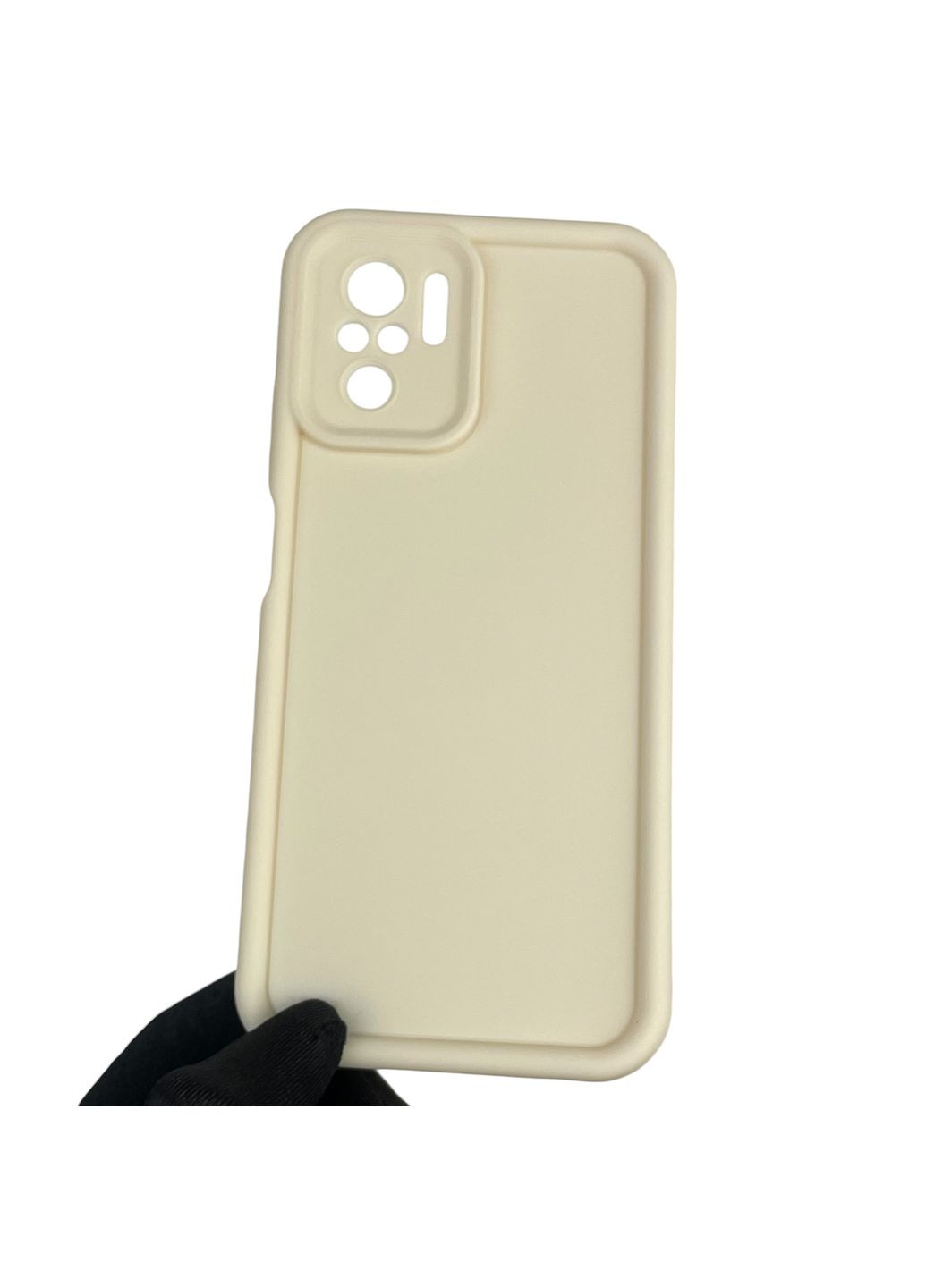 Чехол силиконовый Soft Touch для Redmi Note 10s молочный (Полная защита камеры) Xiaomi (366389801)