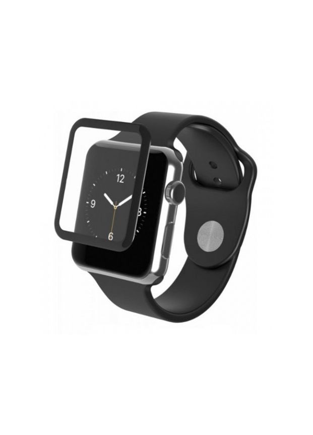 Захисне скло 5D Full Glue для Apple Watch iWatch 42 mm Black (0.21 мм) Mocolo (324234247)