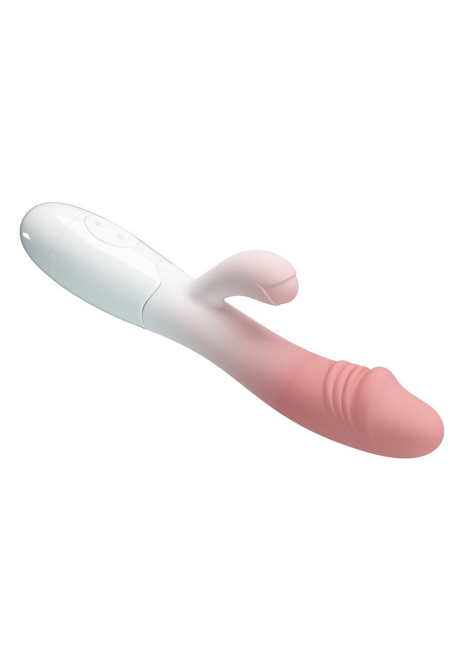 Вібратор Pretty Love Snappy біло-рожевий для жінок ергономічний стимулятор задоволення LyBaile (366665735)