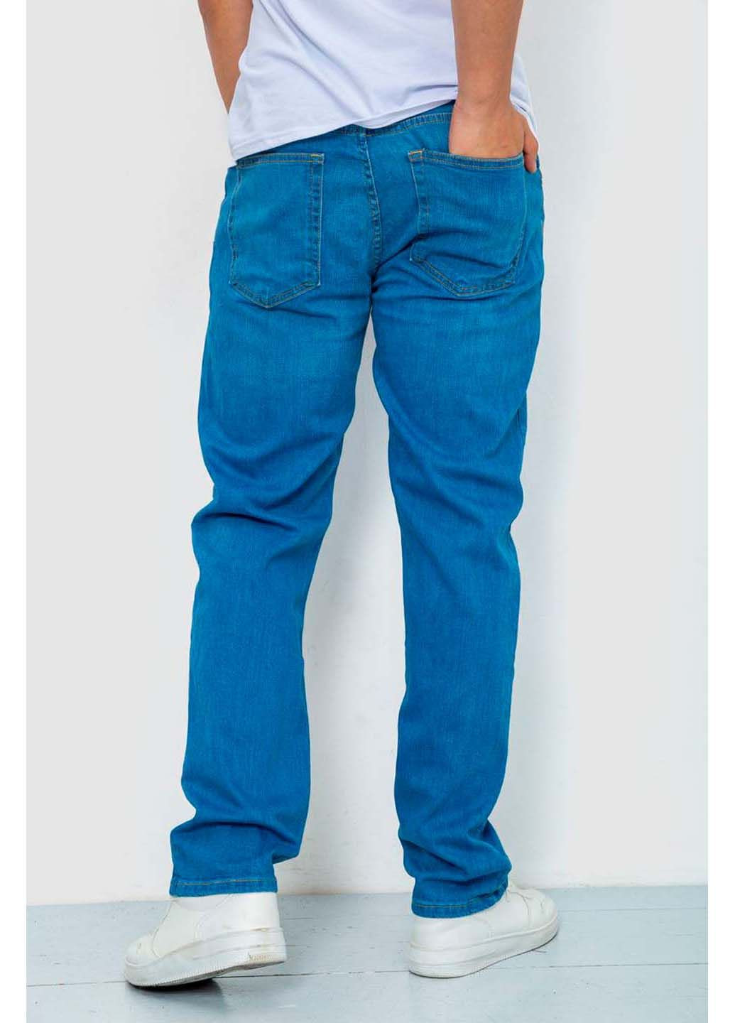 Синие демисезонные прямые джинсы Ager