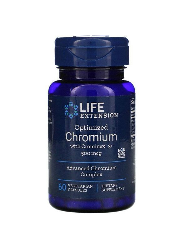 Хром оптимизированый Chromium 60 капс Life Extension (359473632)
