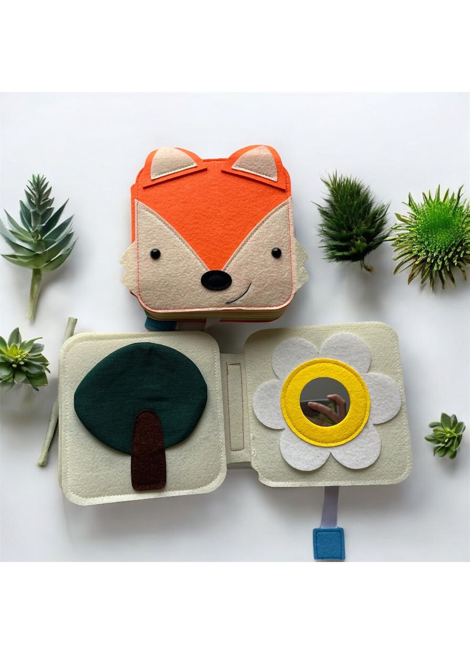 Перша розвиваюча книга малюка з фетру «Лисичка» No Brand (366971256)