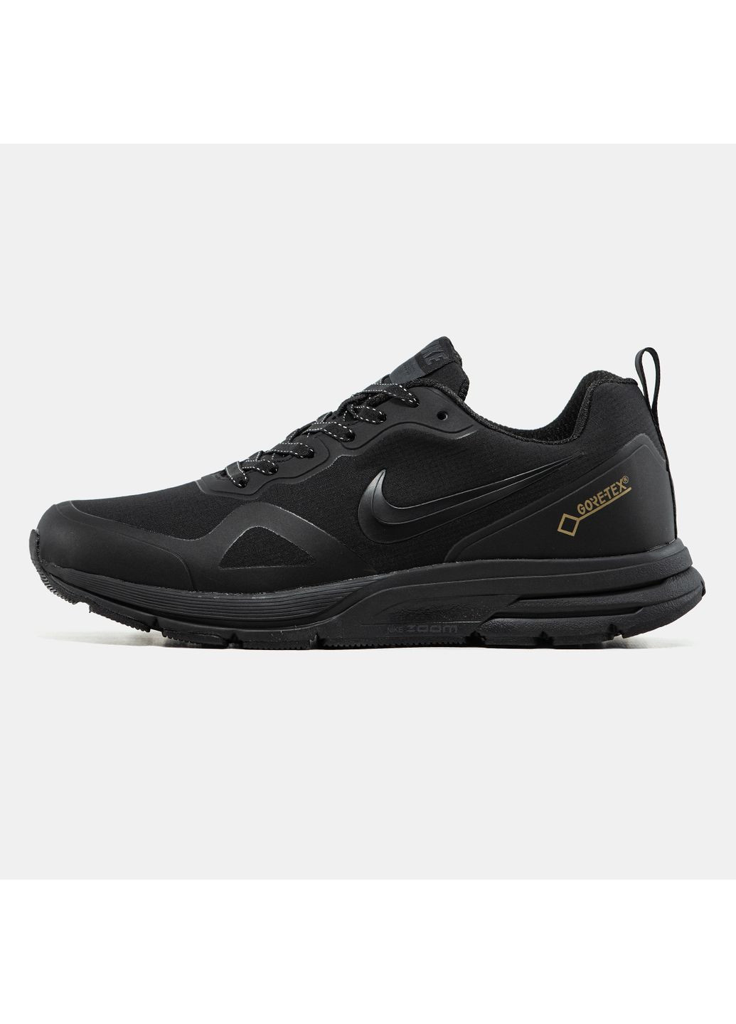 Черные демисезонные кроссовки мужские nike zoom structure 37x gore-tex black | найк зум структур 37х термо черные No Brand