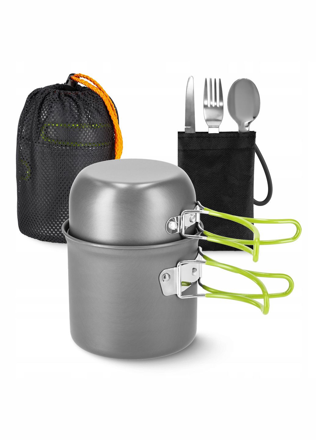 Набор посуды для кемпинга складной 5 шт 1.2 л Grey (P-5907739316813) Mountain Goat (345647630)