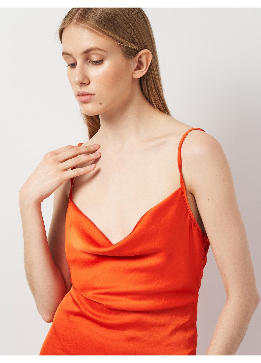Оранжевое коктейльное платье Missguided однотонное
