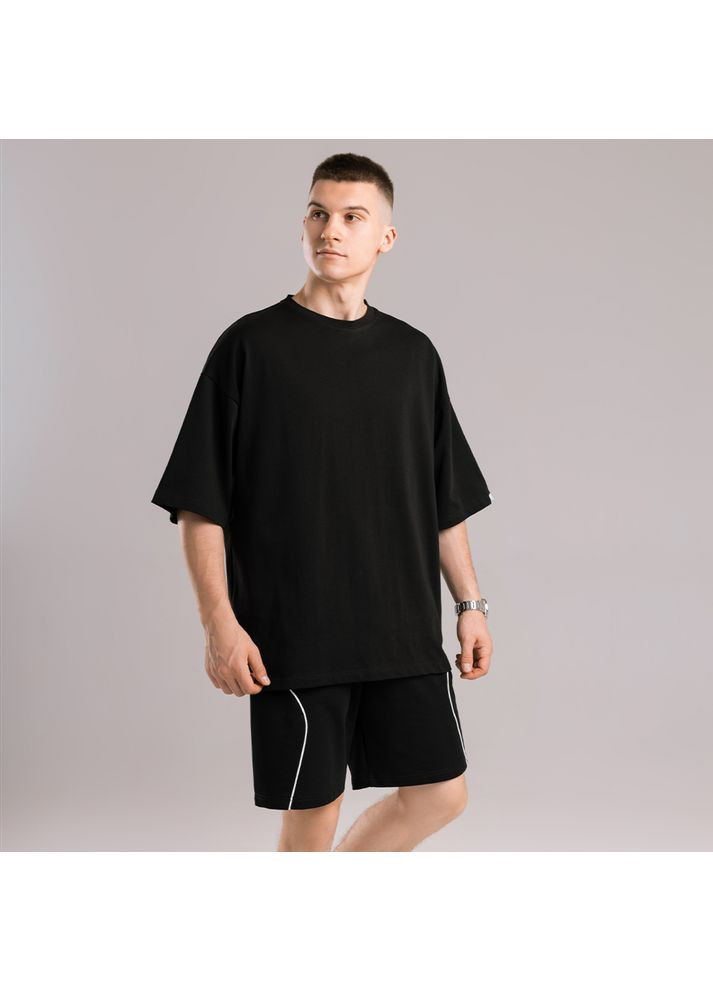 Чорна футболка nude чорний Pobedov