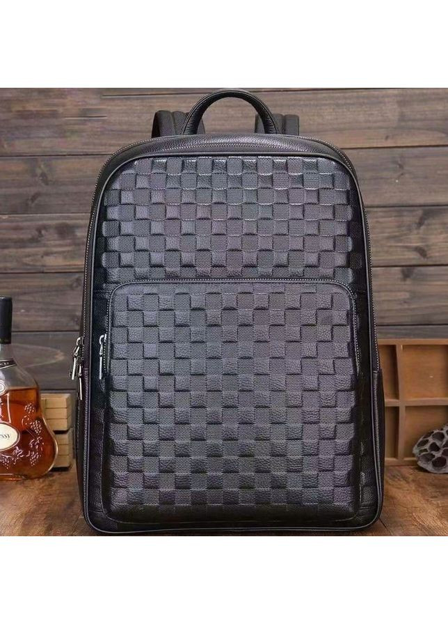 Рюкзак мужской кожаный. Черный городской рюкзак для ноутбука и документов 13292 Tiding Bag (336950649)