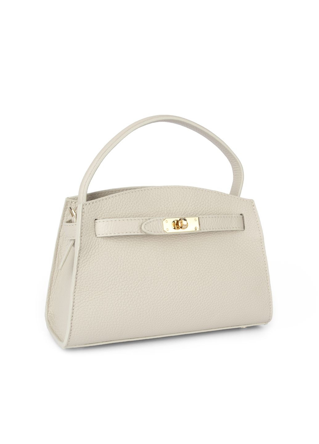 Сумка женская кожаная 03836 бежевая маленькая Virginia Conti (327666111)