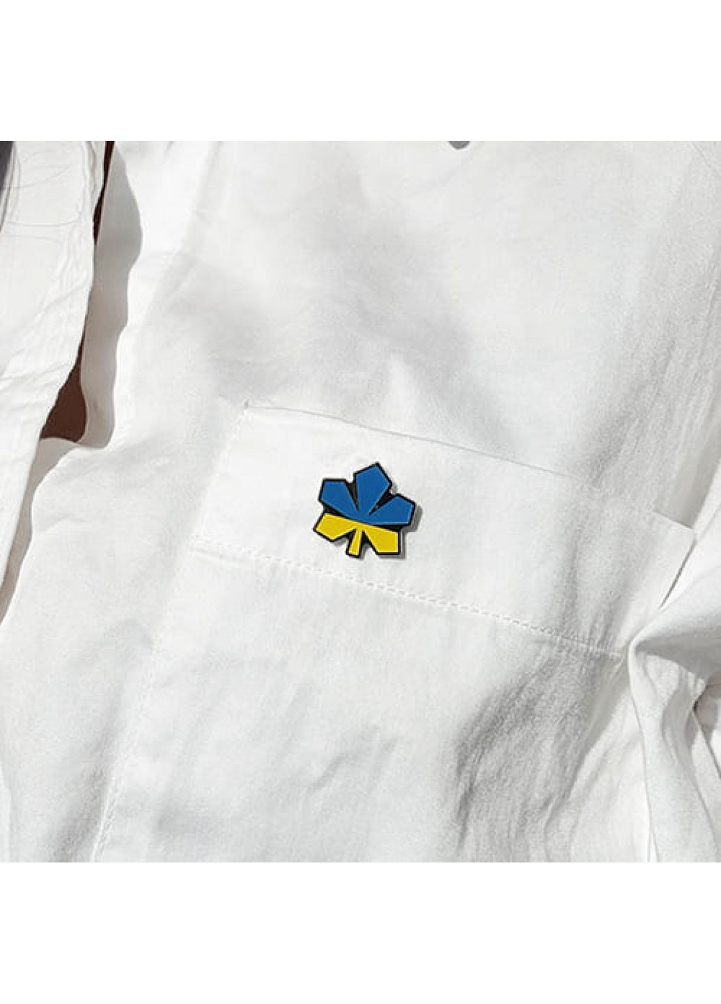 Значок Каштан Жовто-блакитний (6271) Dobroznak (365246319)