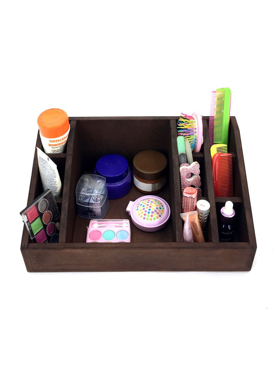 Органайзер для косметики з дерева Нітокрис капучино (ОДК-003209) No Brand (328081905)