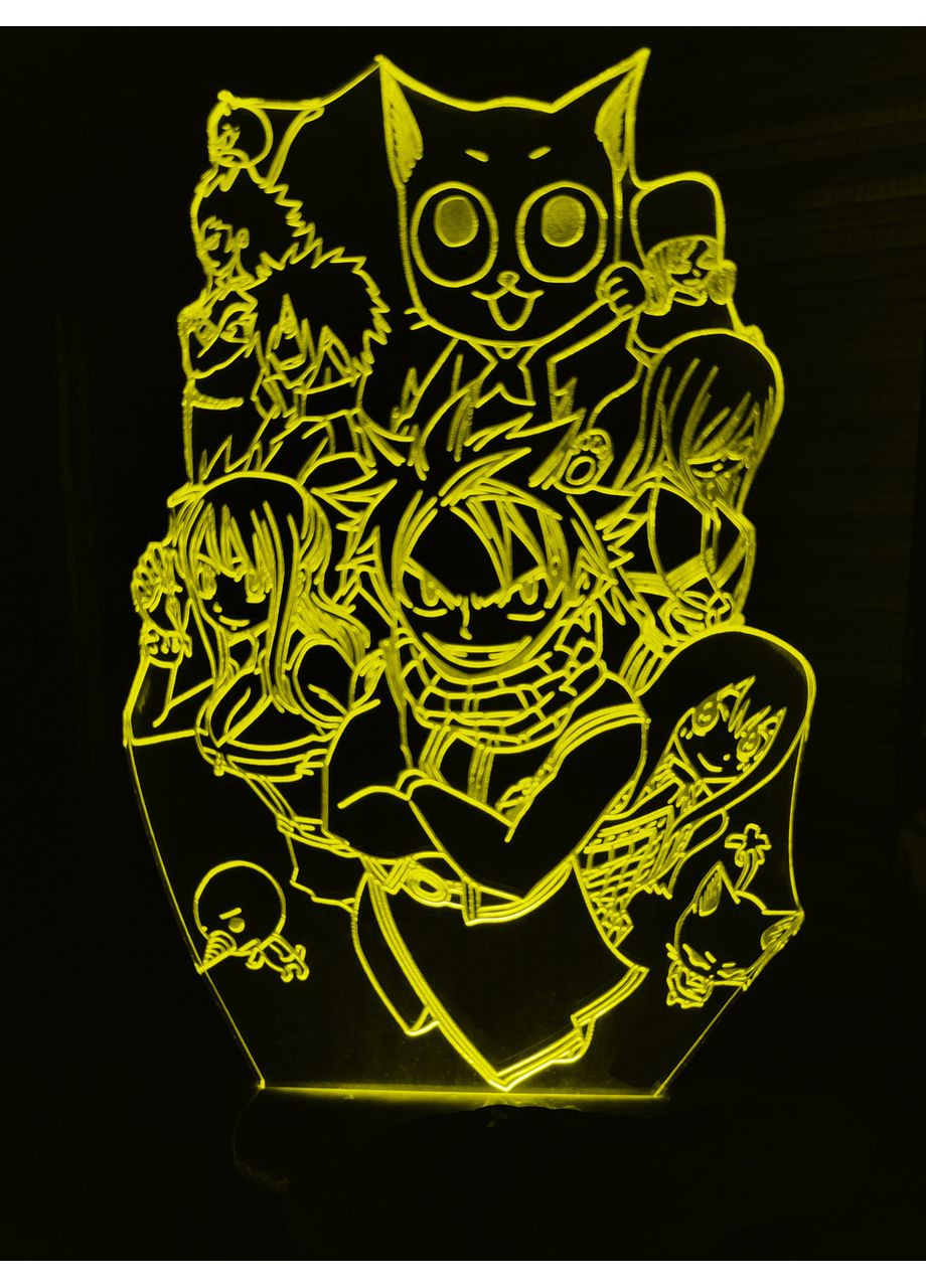 Акриловый светильник-ночник Фейри Тейл ( Tail) tty-n000866 Fairy (367602883)