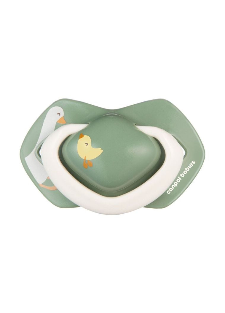 Силіконова симетрична пустушка Light touch Гуси, 6-18 міс., 2 шт. () Canpol Babies 22/668 (336330111)
