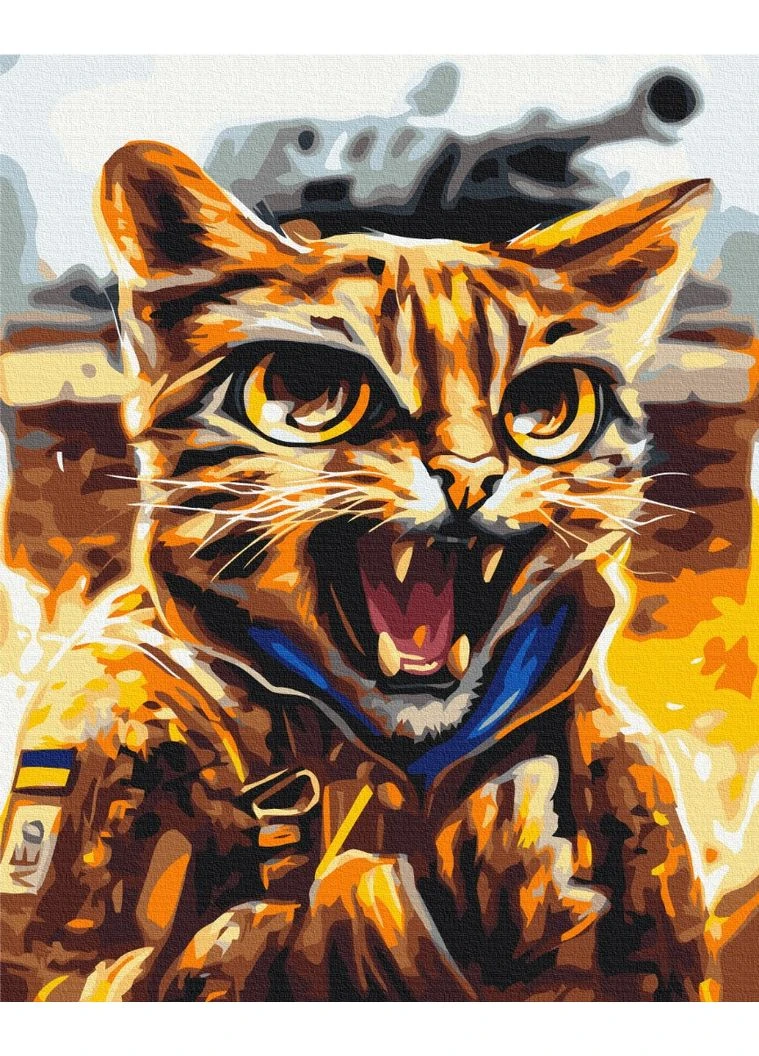 Картина по номерам 48x60см "Котик Леопард ©Марианна Пащук" BS53464L Brushme (377298247)
