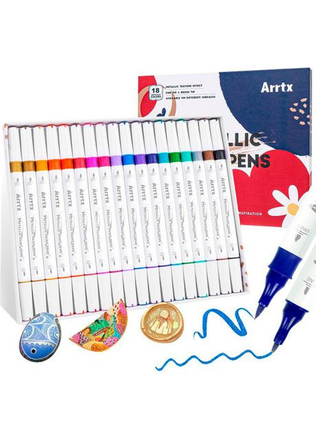 Металлические маркеры 18 цветов (LC303137) Arrtx (323122696)