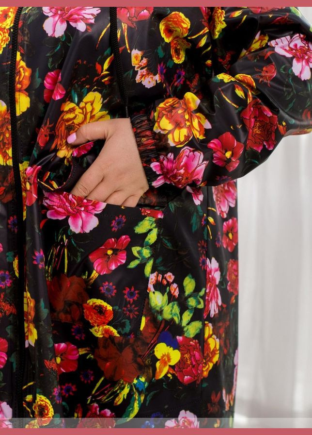 Черная демисезонная куртка-ветровка №241-черный sf-241 50 Sofia