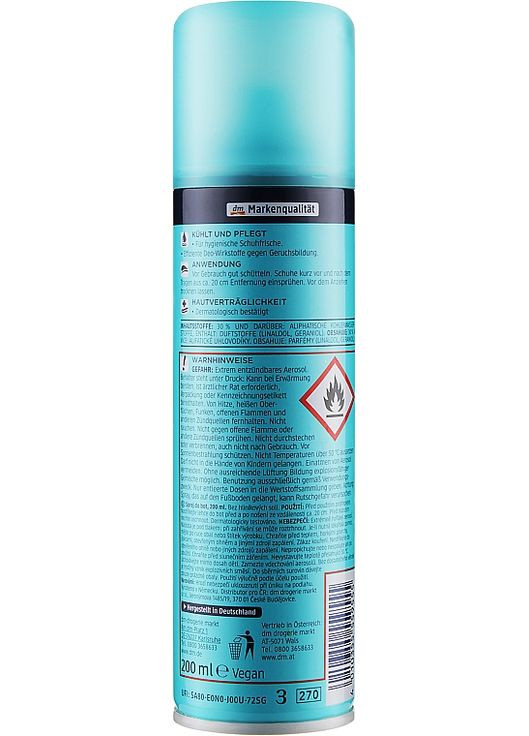 Дезодорант для взуття Schuh Deo 200ml (820721-72583) Balea (368626385)