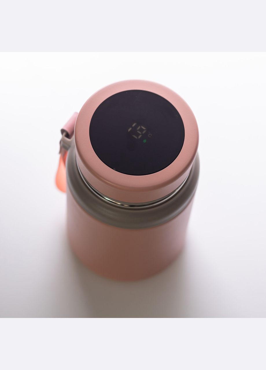 Термос Fashion 700 мл з датчиком температури Рожевий Yiwu (322340298)