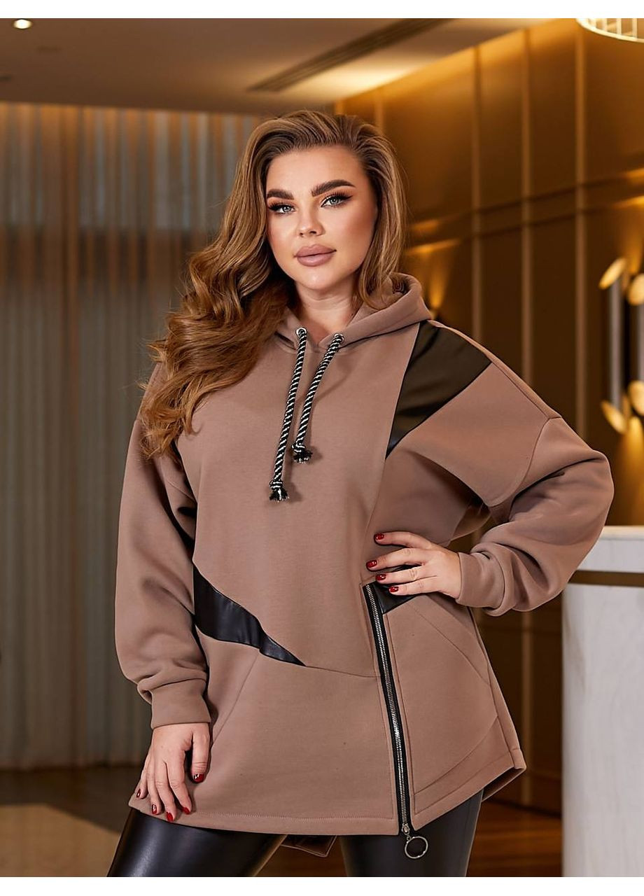 Женский костюм лосины и туника цвет графит New Trend (304647170)