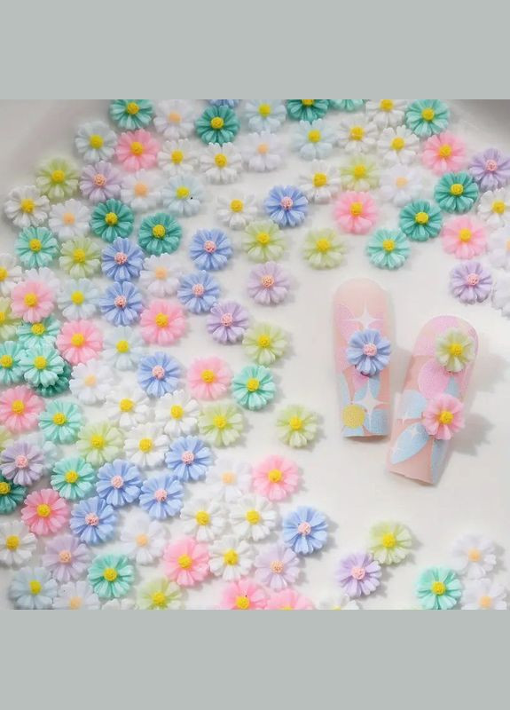 Цветные украшения для ногтей Маки 25 шт, аксессуары из смолы, материалы для дизайна ногтей для женщин и девуше No Brand (315023753)