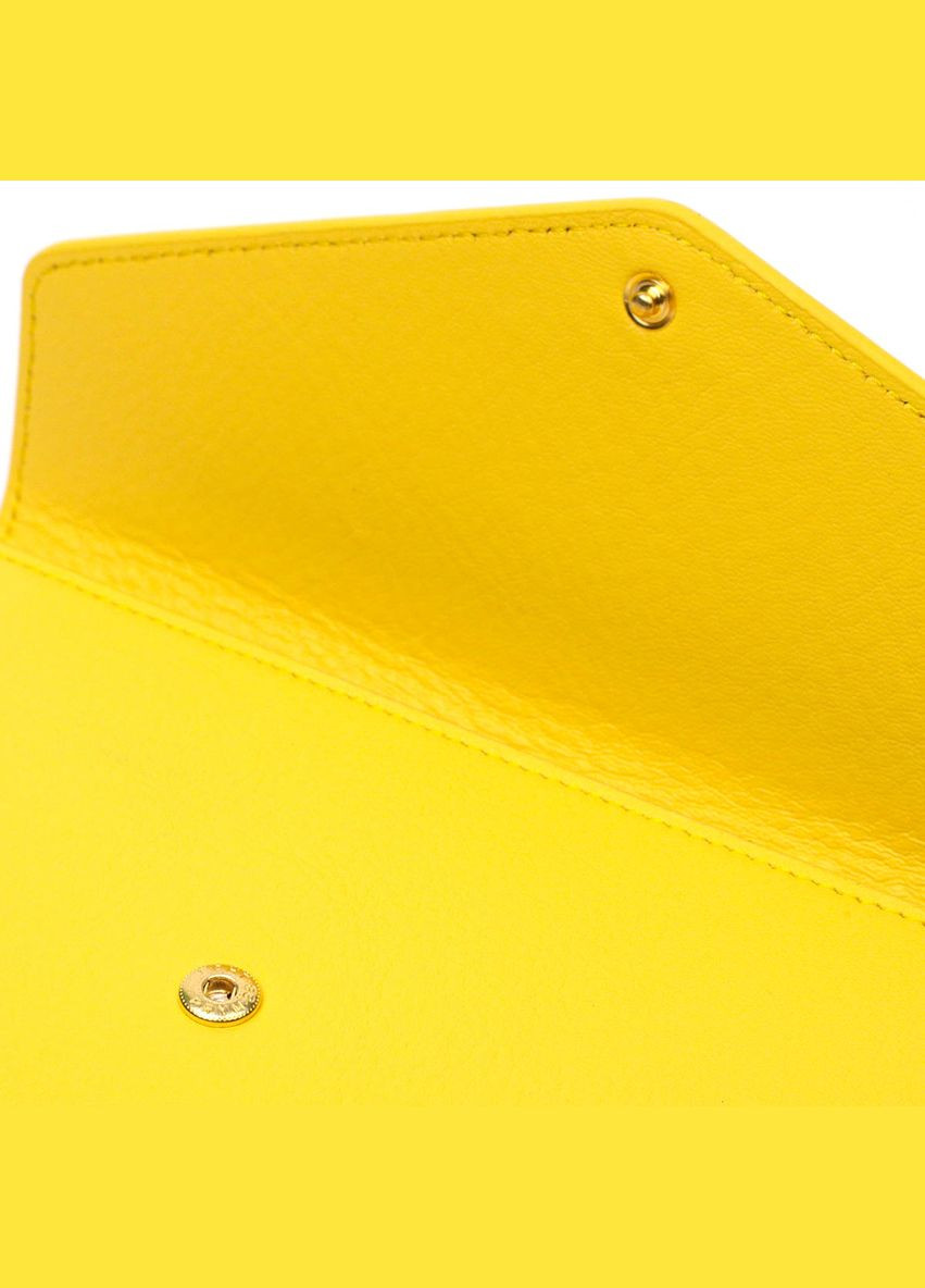 Жіночий гаманець із натуральної шкіри з монетницею 21975 Жовтий Tony Bellucci (306881301)