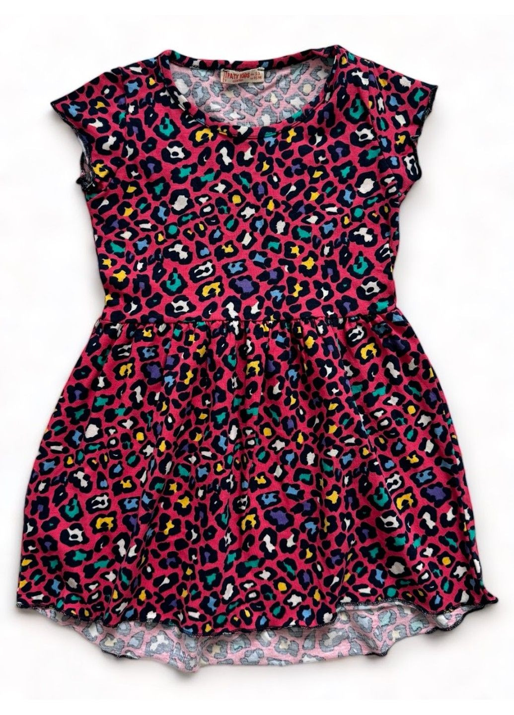 Комбинированное платье в принт леопардовый Paty Kids (280916546)