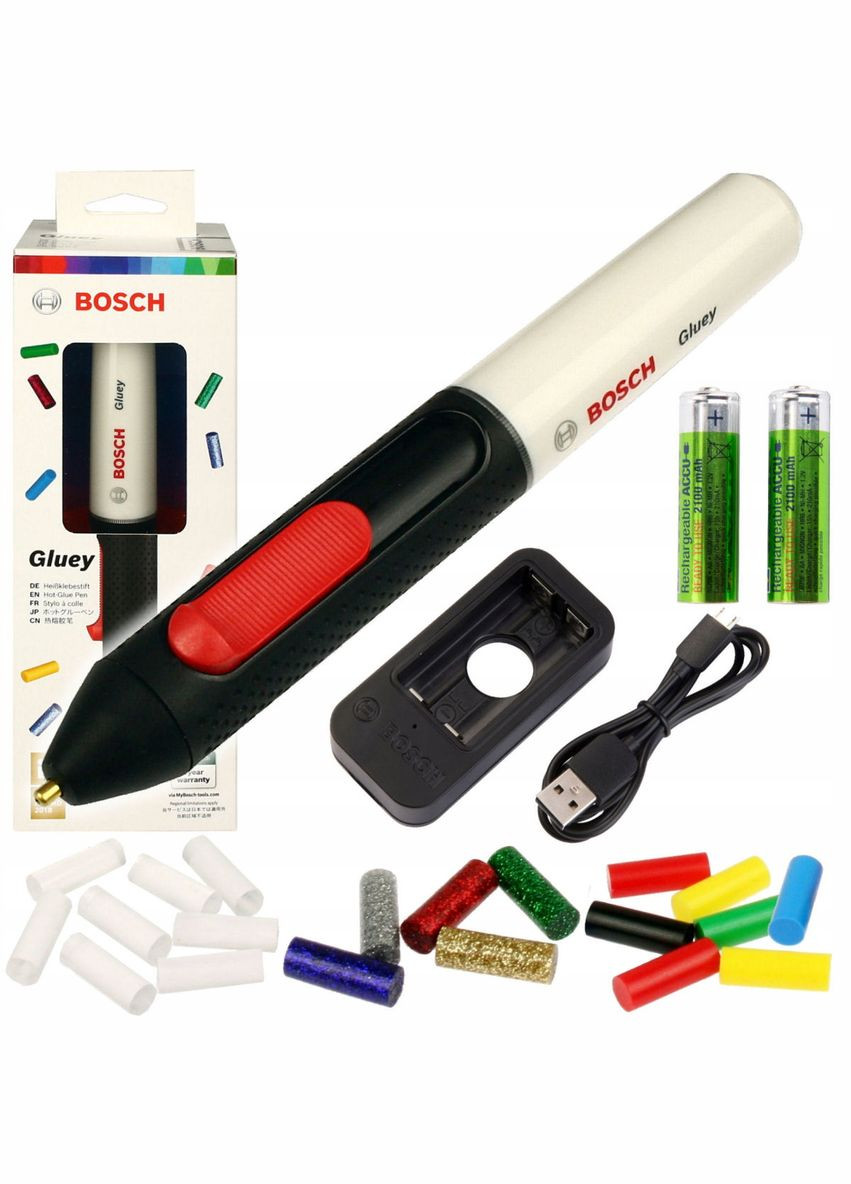 Клеевая ручка Gluey Marshmallow 06032A2102 (7 мм, 2.1 Ач) терморучка аккумуляторна (23350) Bosch (306552049)