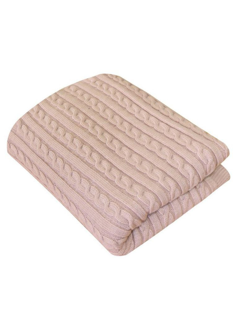 Вязаное покрывало на кровать пудра ТМ Прованс (367726745)