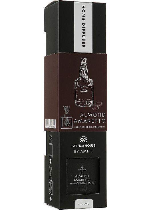 Диффузор "Миндальное амарето" By Ameli Home Diffuser Almond Amaretto 50ml (994356-27709) Parfum House (368649281)