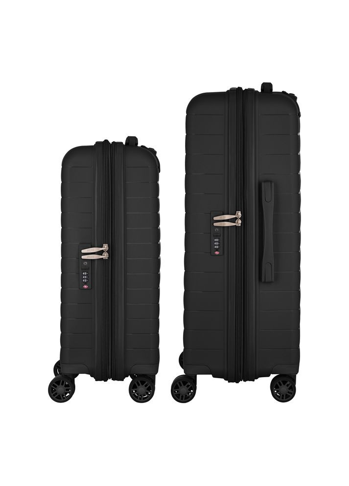 Набор чемоданов, Aero, полипропилен, (M+S), TSA, 4 колеса, EXP, черный 2E (364873944)