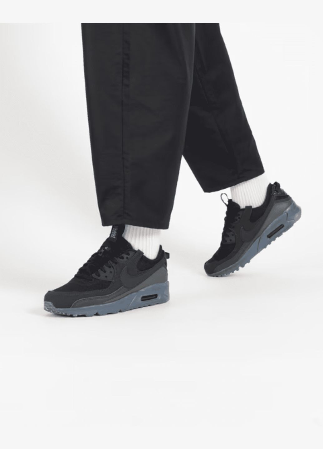 Синие всесезонные кроссовки мужские оригинал кроссовки мужские air max terrascape 90 dq3987-002 весна-осень текстиль синтетика черные Nike