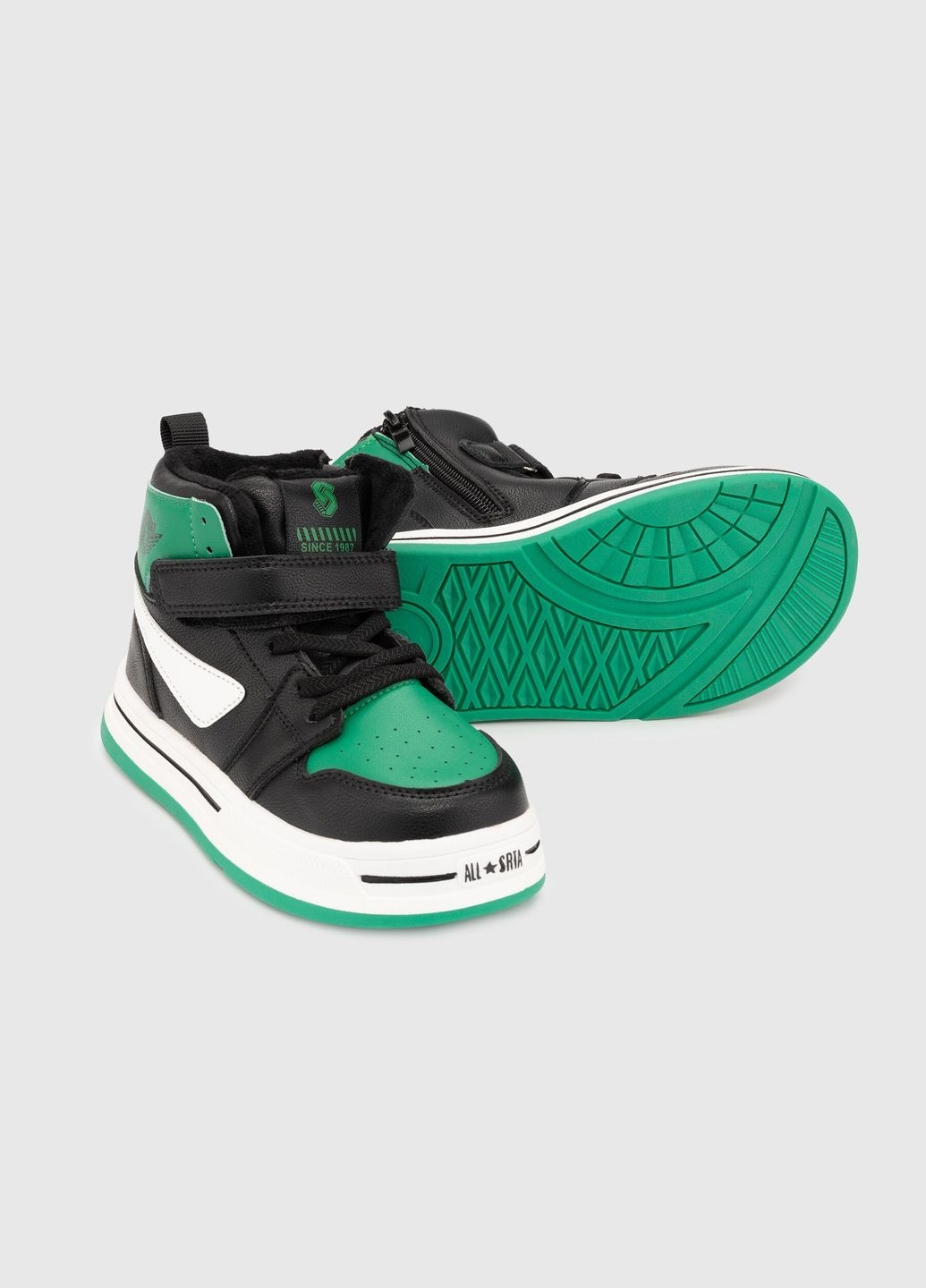 Черные повседневные зимние ботинки 40-2b черно-зеленый (2000989903284d)(sn) shop (2000989903284) Stepln