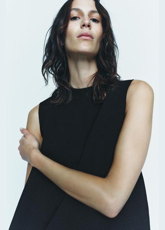 Чорна сукня-жилет плаття чорне Zara