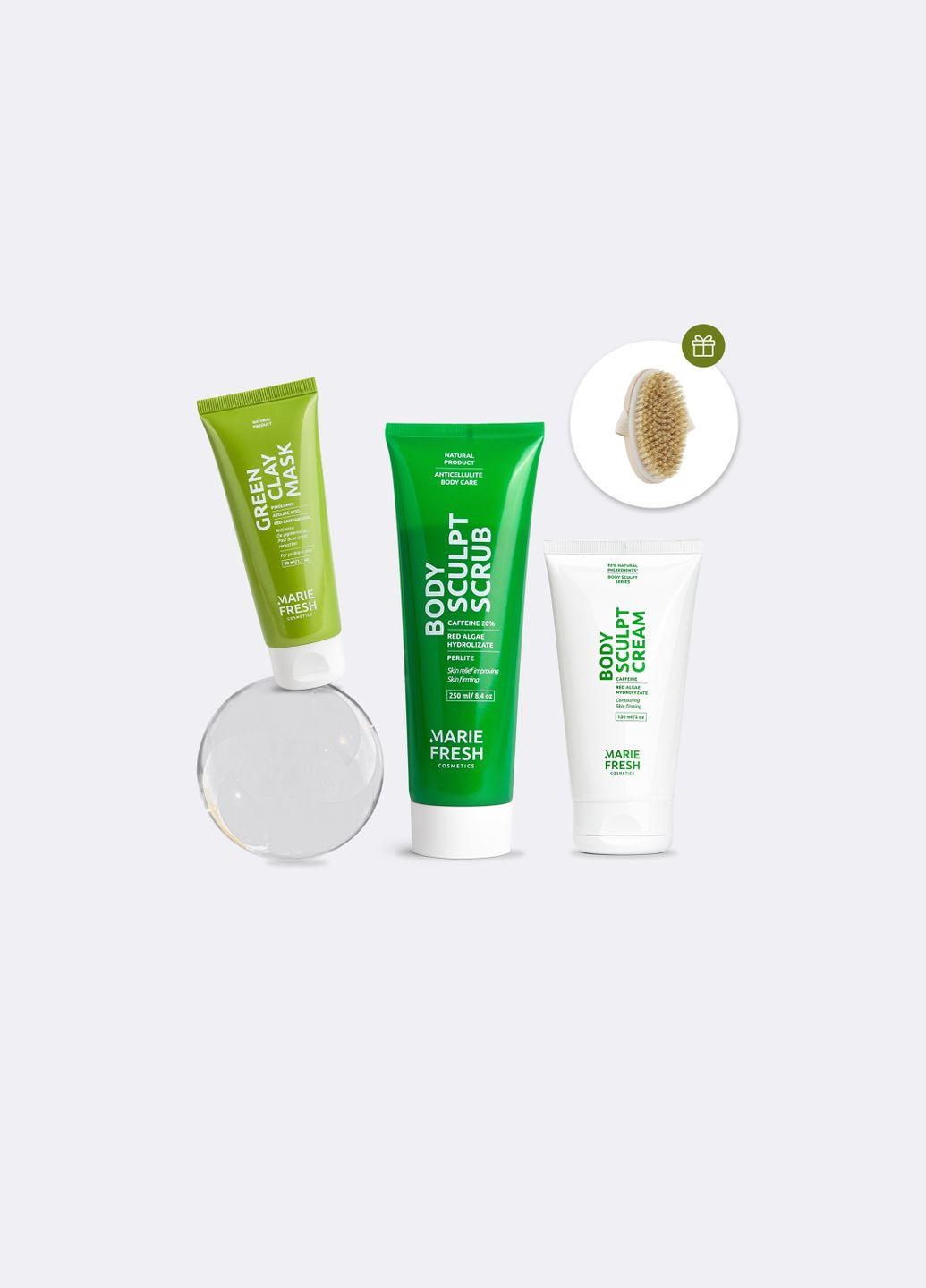 Комплексний набір DETOX Set для тіла та обличчя Marie Fresh (331145930)