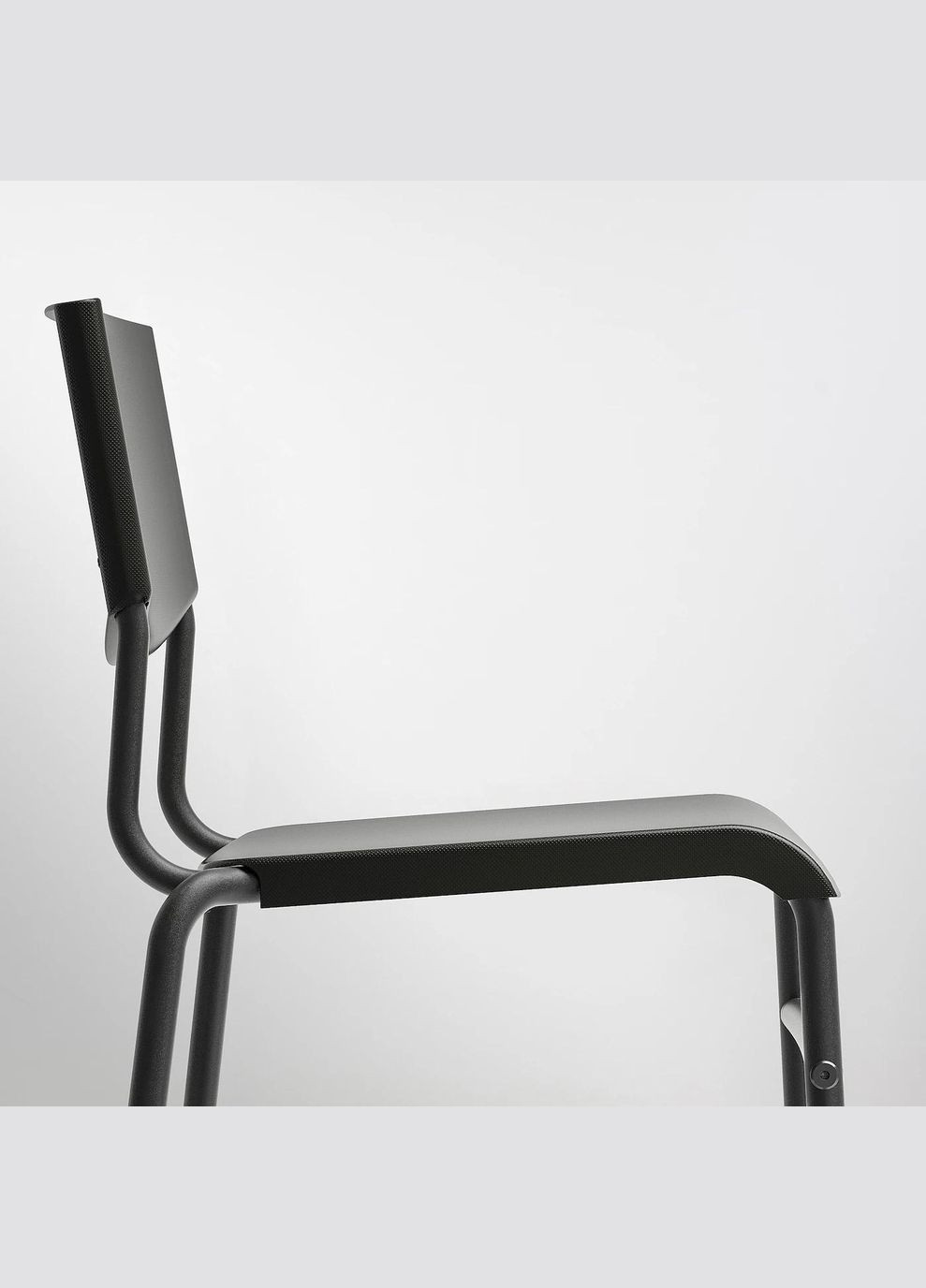Барний стілець зі спинкою ІКЕА STIG 63 см чорний (30498418) IKEA (267902281)