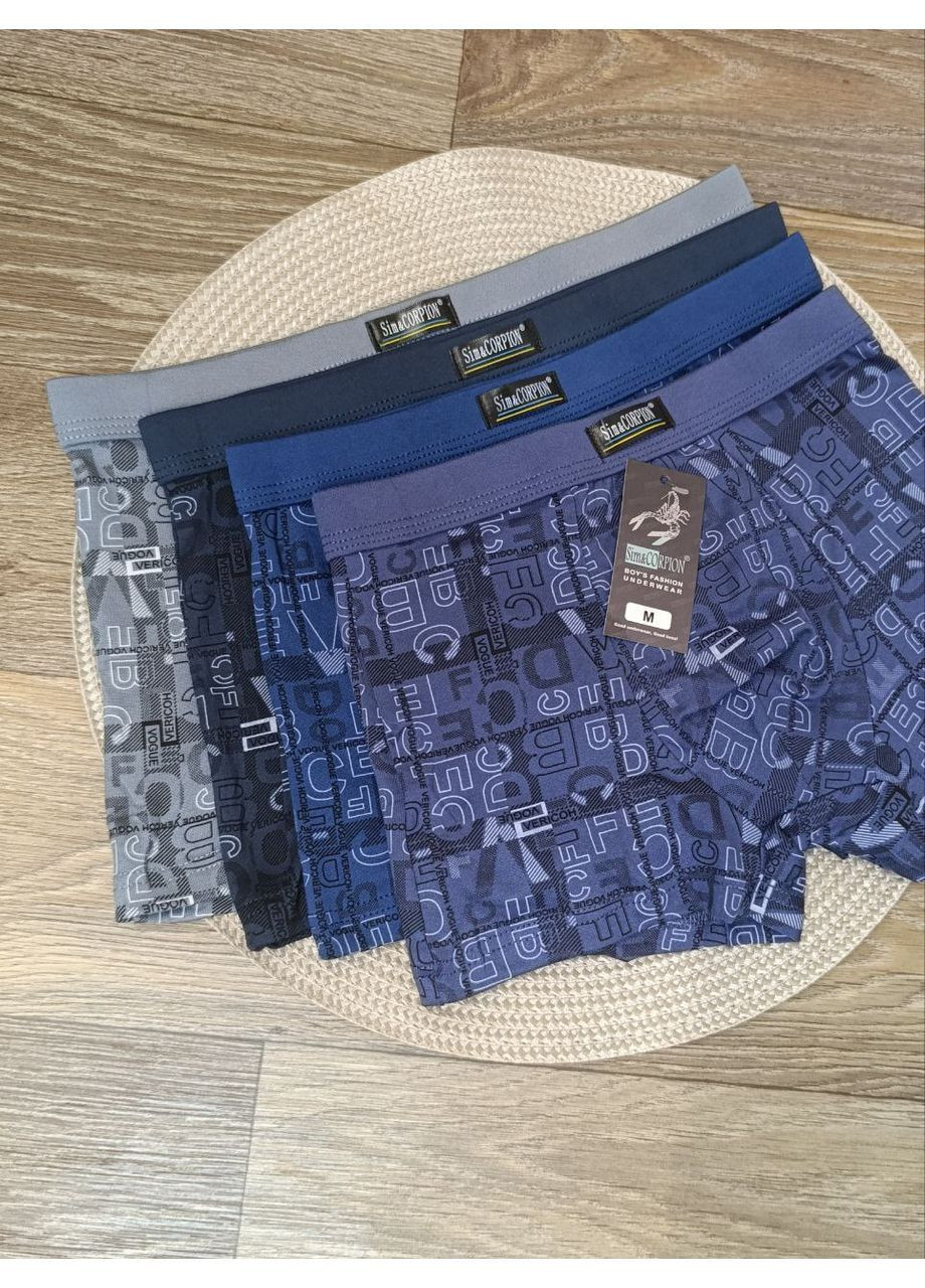 Подростковые трусы-боксеры, Sim&CORPION, размеры от М до 2XL (с 6 до 14 лет) Scorpion (370835360)