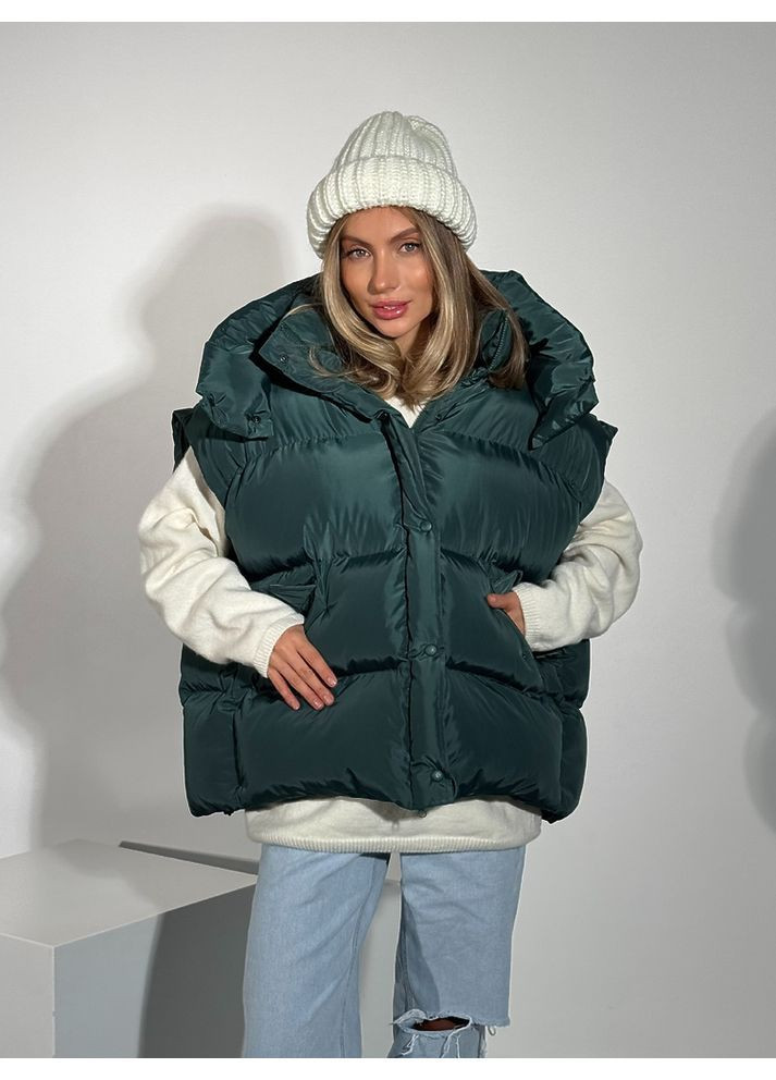 Смарагдова куртка transformer колір смарагд milirud