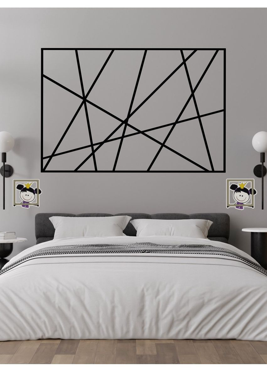 Глянцеві настінні акрилові дзеркальні наклейки на стіну Молдинг-10 1х240 см 5 шт. Чорний Ваша Світлість (366334499)