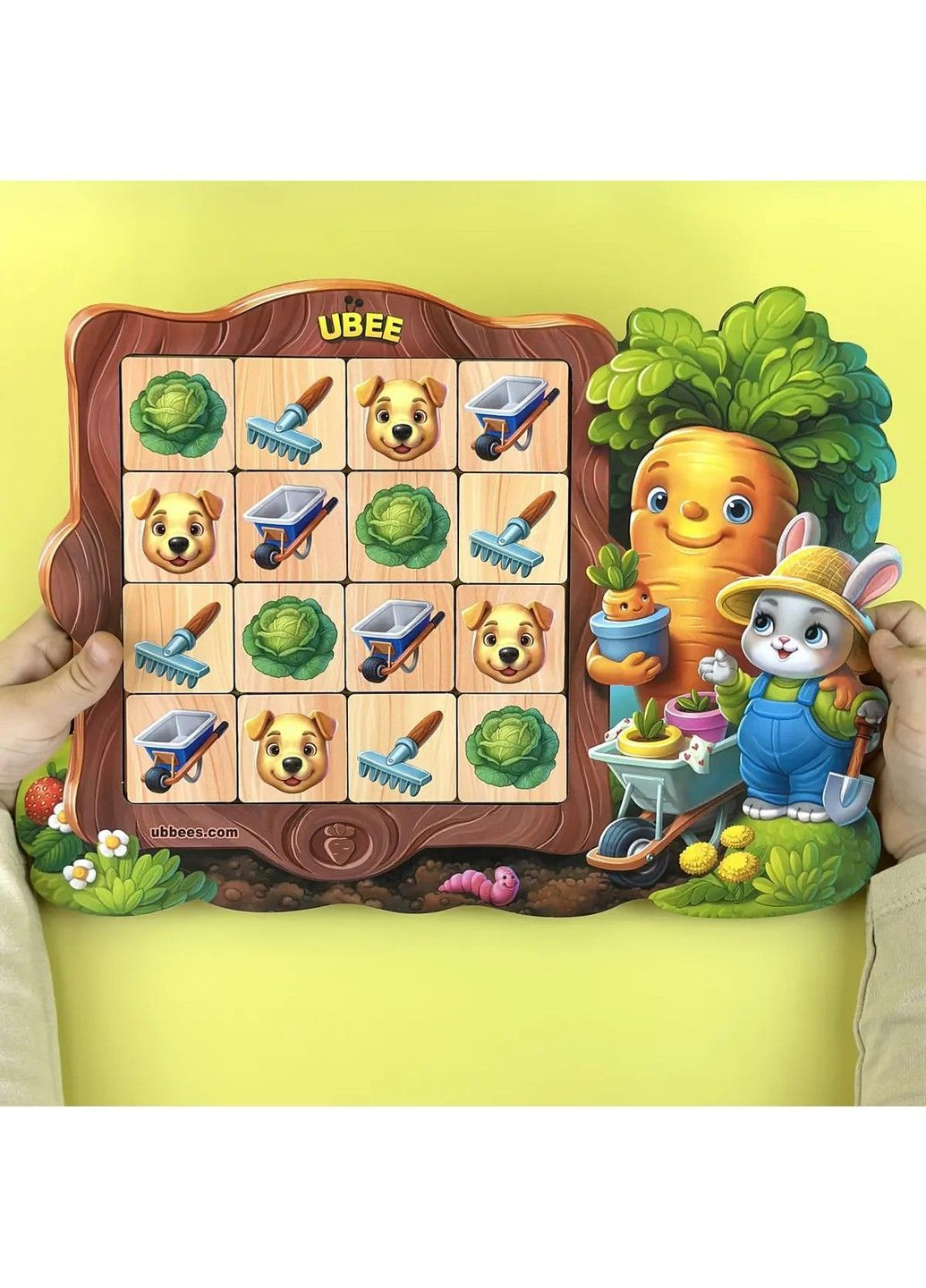 Розвиваюча дерев'яна гра «Судоку для дітей» Ubumblebees (369592226)