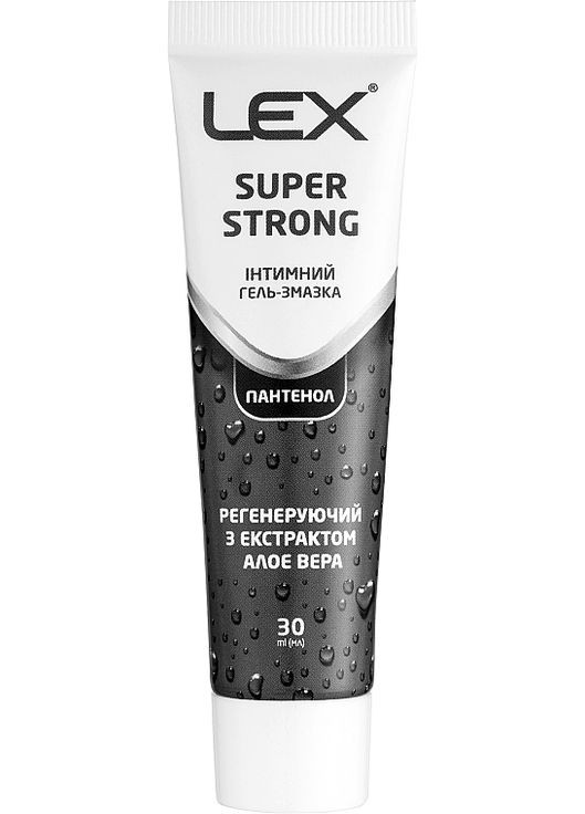 Регенерирующий интимный гель-смазка "Пантенол" с экстрактом алоэ вера Super Strong 30ml (1150066-31018331) LEX (368609906)