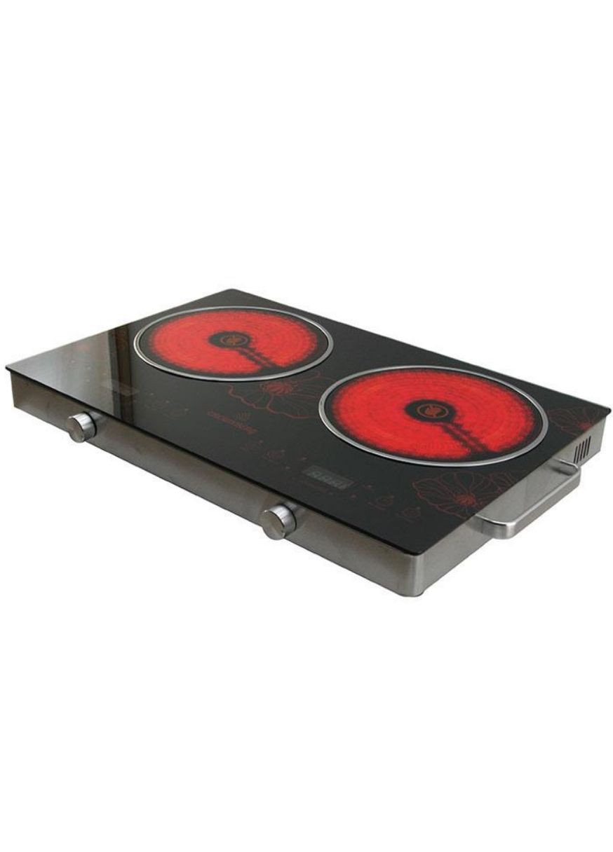 Электроплита инфракрасная настольная двухконфорочная 4000 Вт (1805452222) Crownberg CB-1327 (336213558)
