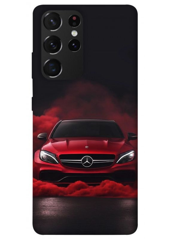 Чохол з принтом для Samsung Galaxy S21 Ultra / для самсунг галаксі С21 ультра Red Mercedes No Brand (338598764)